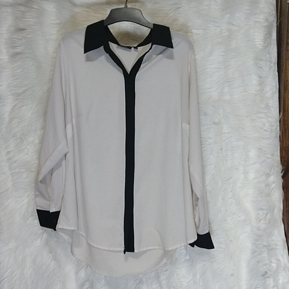 APT 9 sheer polyester blouse